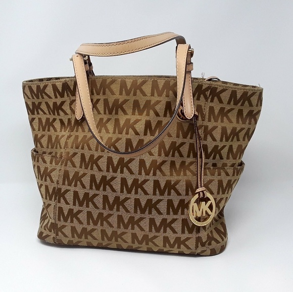 Michael Kors Handbags - Michael Kors Signature Tote Handbag Khaki